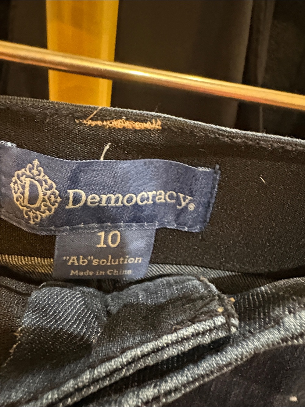 Democracy Dark Blue Boyfriend Jeans Shorts - Picture 2 of 4